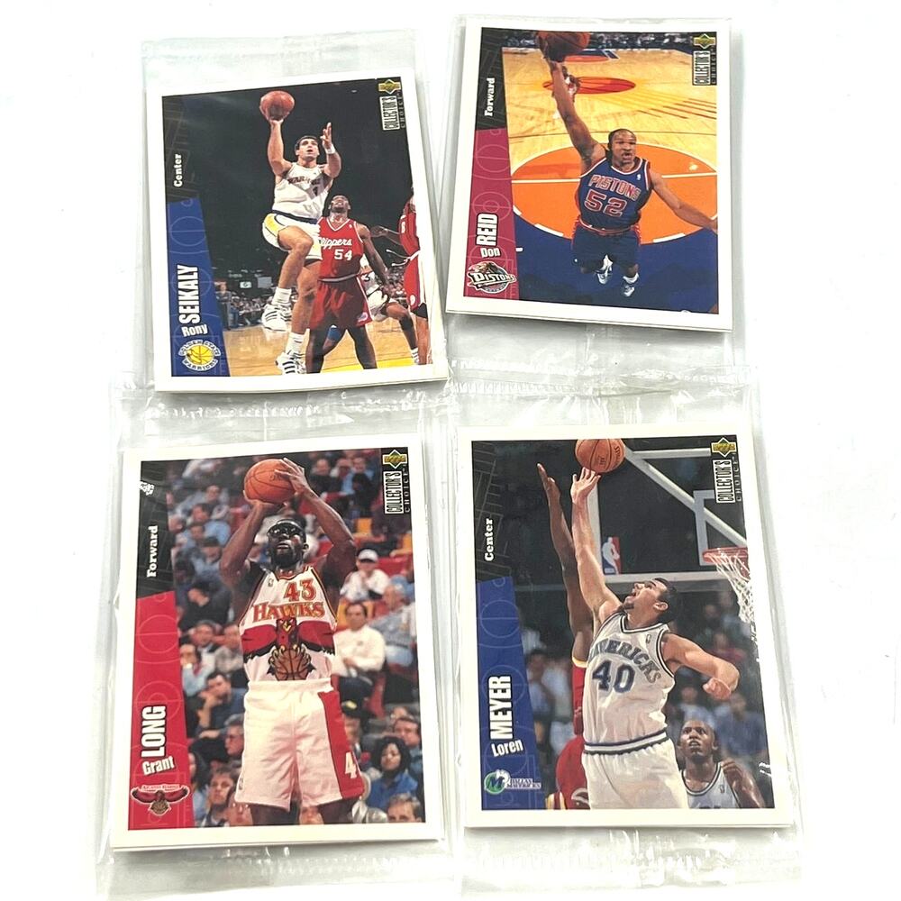 Vintage 1990's Upper Deck Basketball Cards SEALED‎ 6 Long Montross Reid Burrell